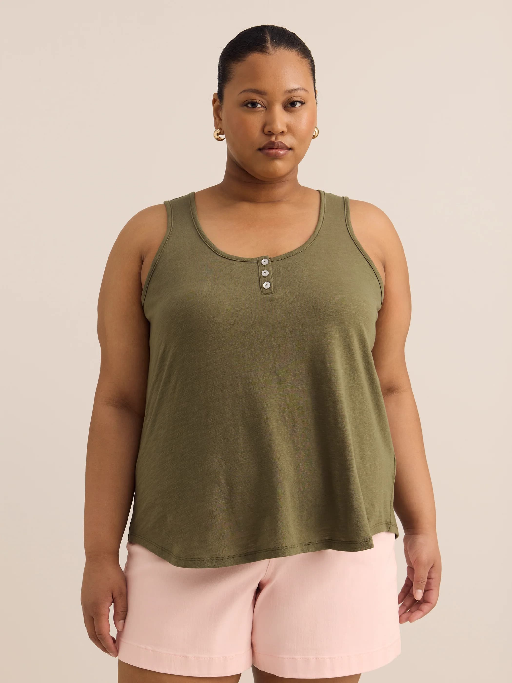 Relaxed Knit Tank Top – view 1