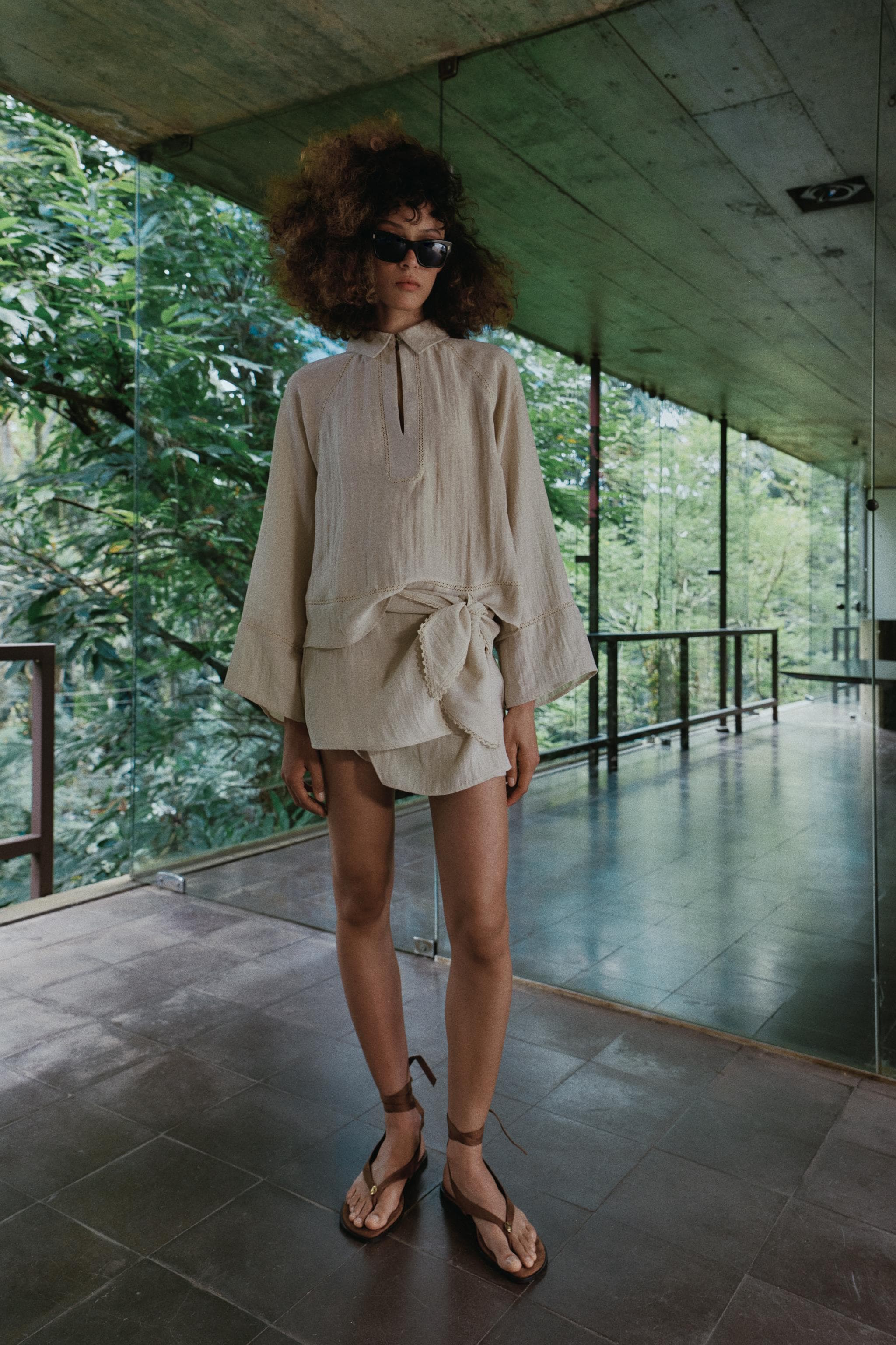 Linen Crochet Blouse – view 4