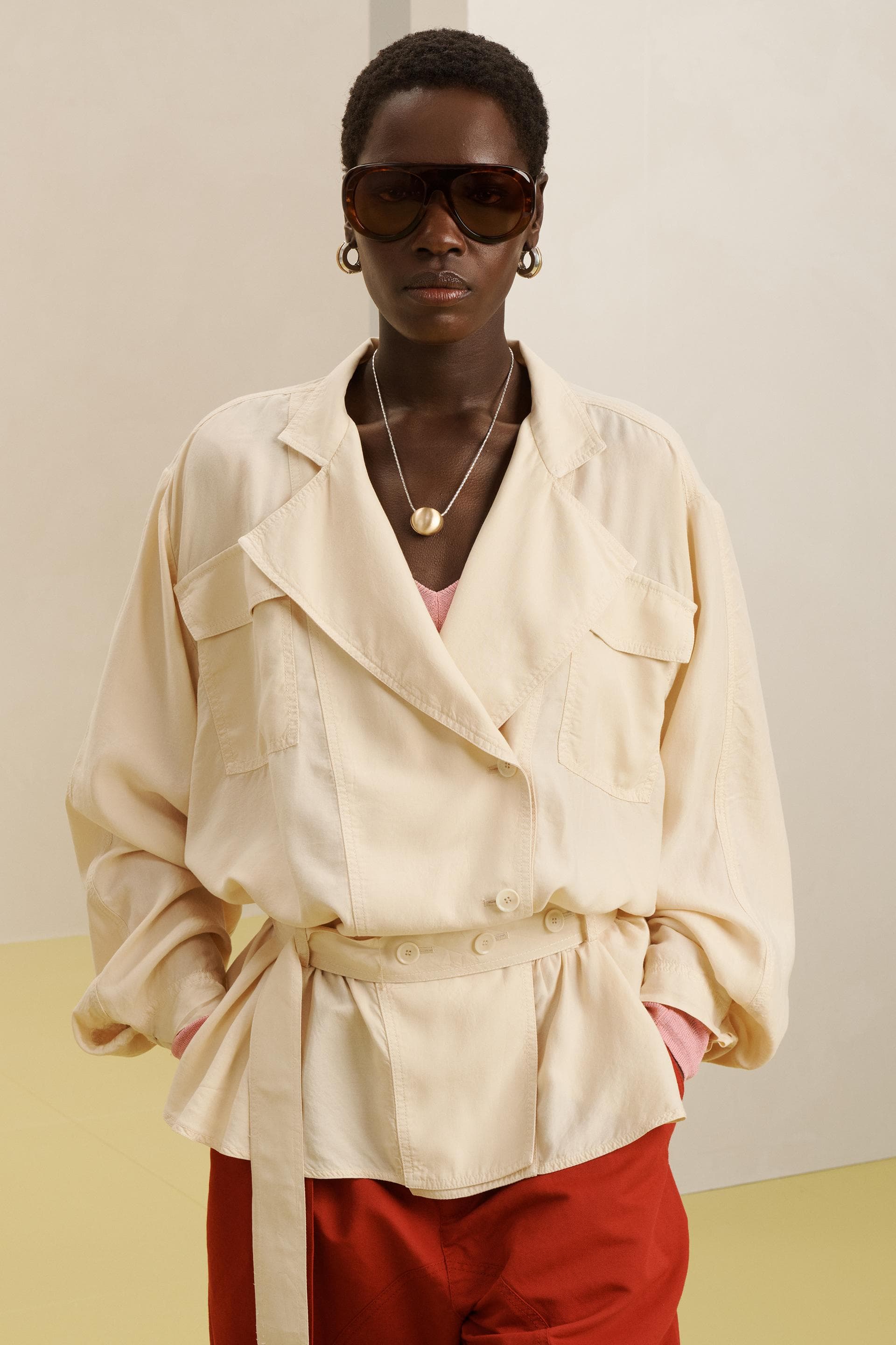 Belted Safari Jacket – view 1